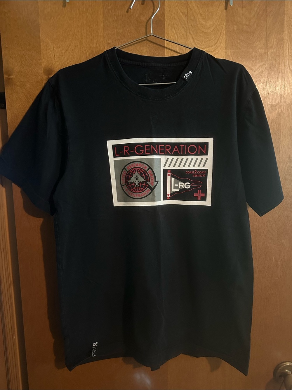 Lrg Black L-R Generation Graphic Tee